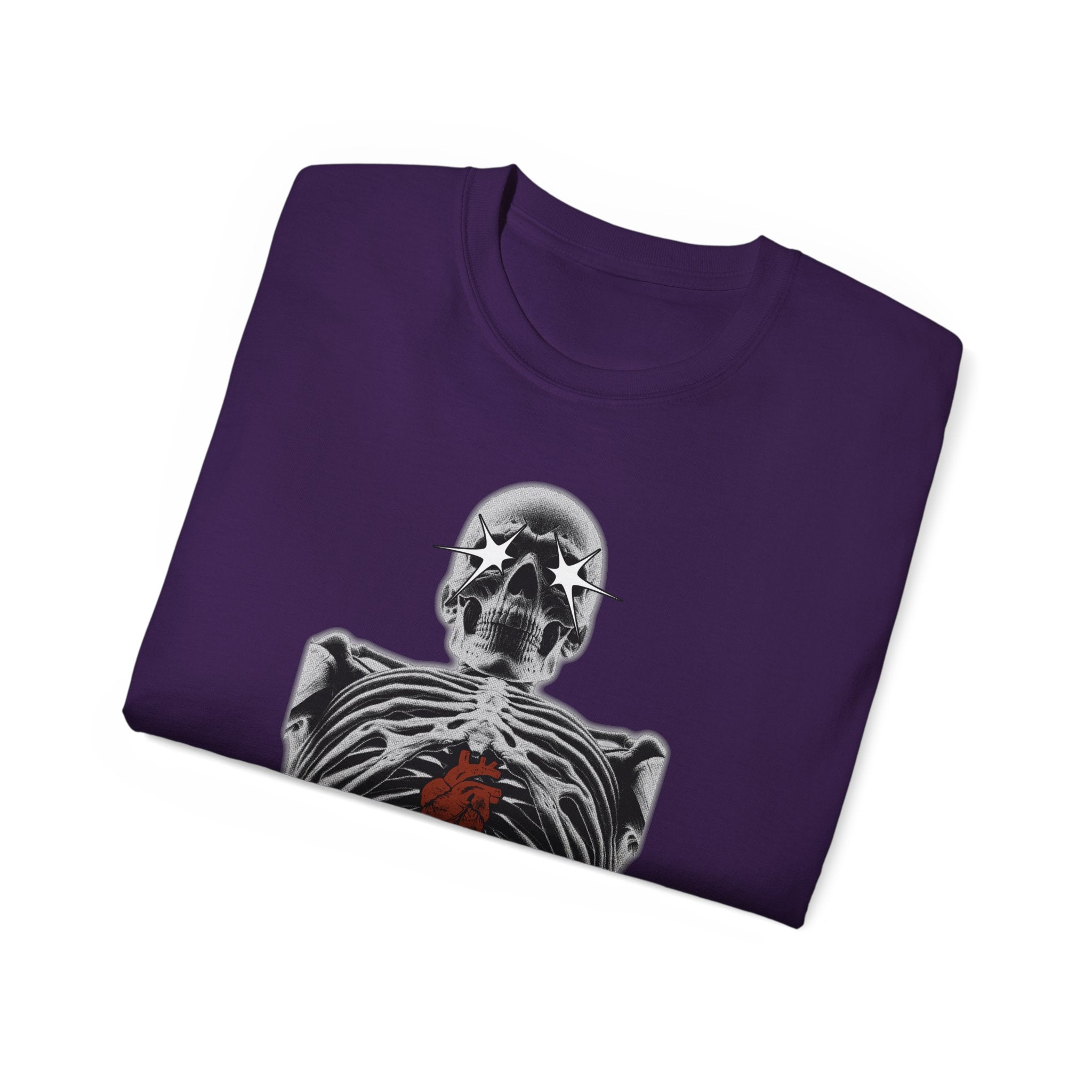 Exposed Heart - Unisex Cotton Tee (Front) - Damned Threads